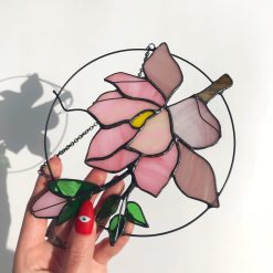 Pink Flower Suncatcher Magnolia