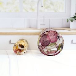 Preserved Flower Whiskey Glass