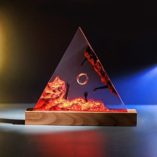 L.Ord. Ot’ Ring Resin Nights Light – D.Ark L.Ord-Volcano Lava Decor